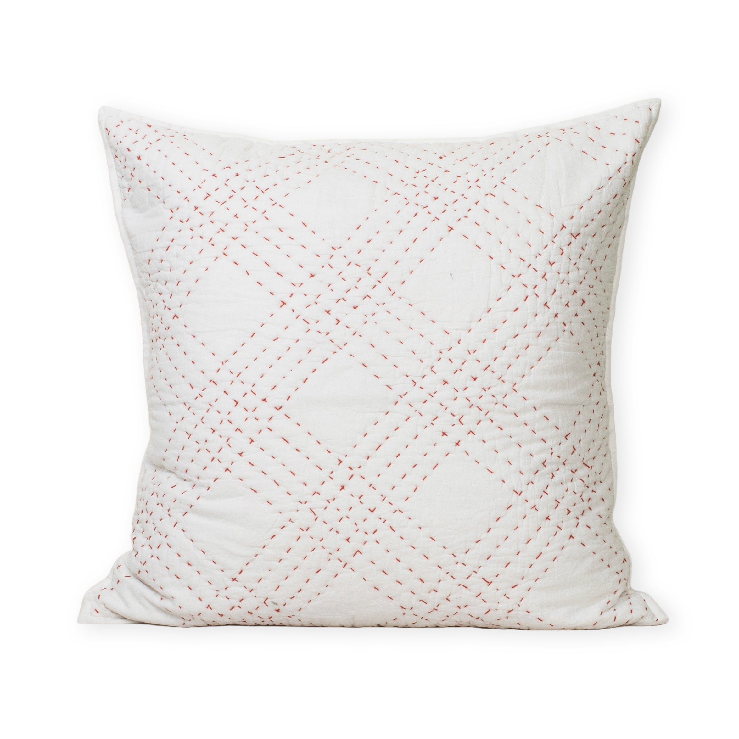 Softest Handmade Pure Cotton Kantha Quilted Cushion Cover